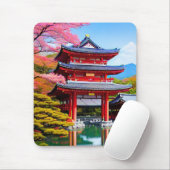 日本の寺院 マウスパッド (マウス)