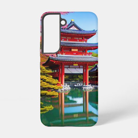 日本の寺院 SAMSUNG GALAXYケース (裏面)
