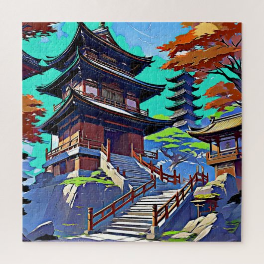 日本の寺 ジグソーパズル (縦)
