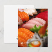 日本の寿司コレクションへのご招待 招待状 (正面/裏面)