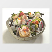 日本の寿司レストラン事業 ウィンドウサイン (シート)