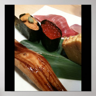 日本の寿司日本の料理 ポスター