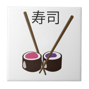 日本の寿司箸 タイル