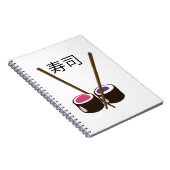日本の寿司箸 ノートブック (右側)