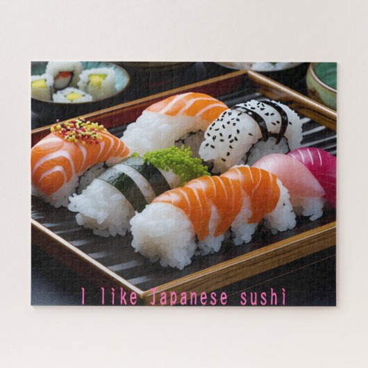 「日本の寿司:至福のひととき(Japanese Sushi: A Moment of Bliss)」 ジグソーパズル (横)