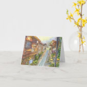 日本の小カフェノート カード (黄色い花)