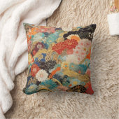 日本の小物生地プリント クッション (ブランケット)