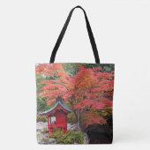 日本の庭園の色とりどりの紅葉 トートバッグ (正面)