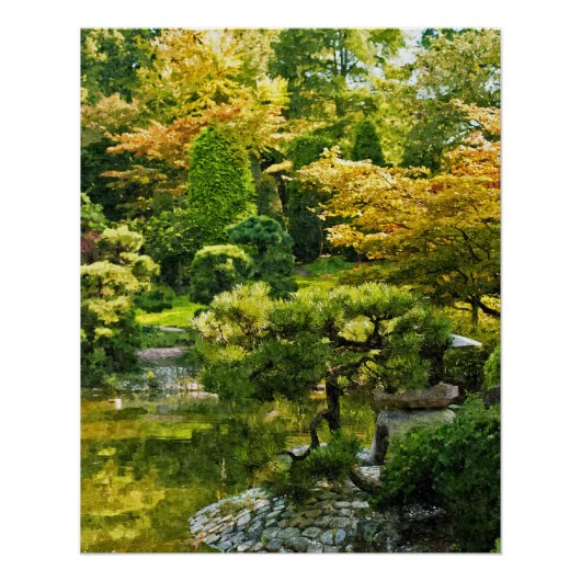 日本の庭園 - 伝統的な美意識 ポスター (正面)