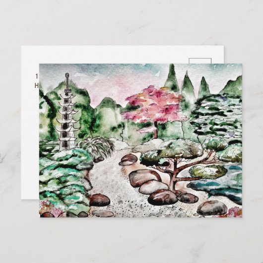 日本の庭 シーズンポストカード (正面/裏面)