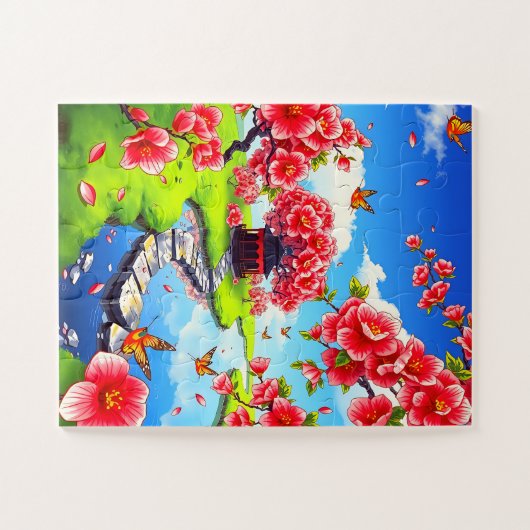 日本の庭 ジグソーパズル (横)