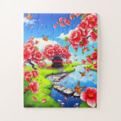 日本の庭 ジグソーパズル (縦)