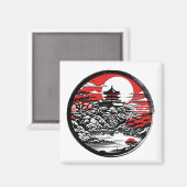 日本の庭 マグネット (正面/裏面)
