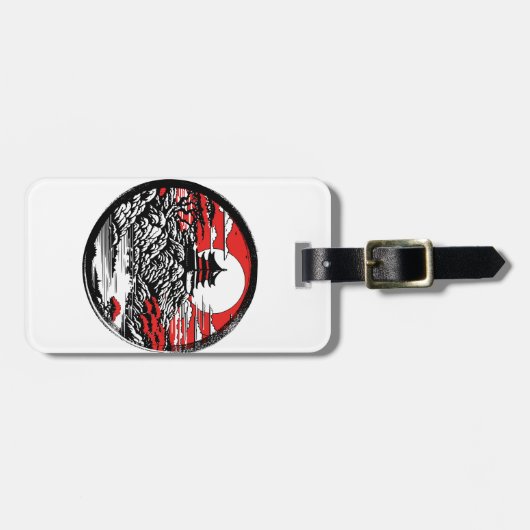 日本の庭 ラゲッジタグ (正面横)