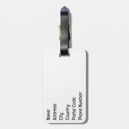 日本の庭 ラゲッジタグ (裏面縦)