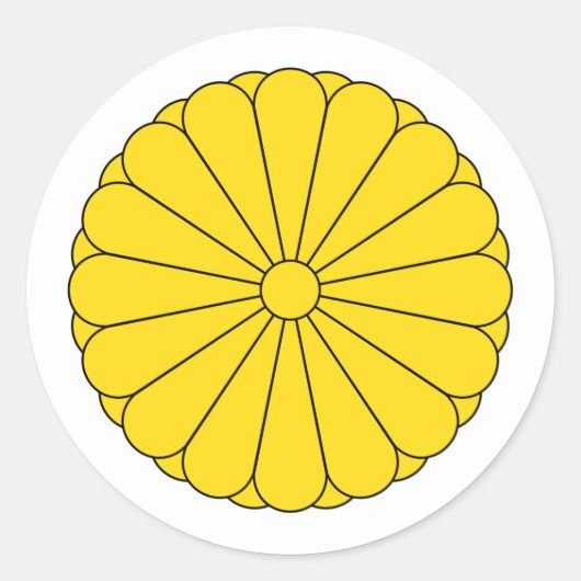日本の御璽 ラウンドシール (正面)