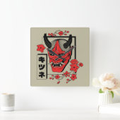 日本の悪魔  スクエア壁時計 (ホーム)