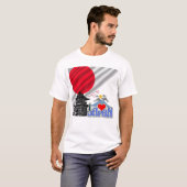 日本の愛 – 昇る太陽の精神 Tシャツ (正面フル)