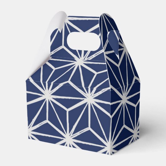 日本の我羅あさのは幾何青白 フェイバーボックス (裏面サイド)