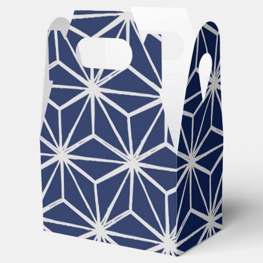 日本の我羅あさのは幾何青白 フェイバーボックス (オープン)