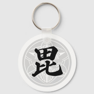 日本の戦国武将 上杉謙信 毘 キーホルダー