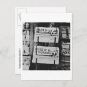 日本の抑留 – 新聞 案内ポストカード (正面/裏面)