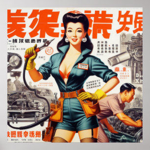 日本の整備士 ポスター