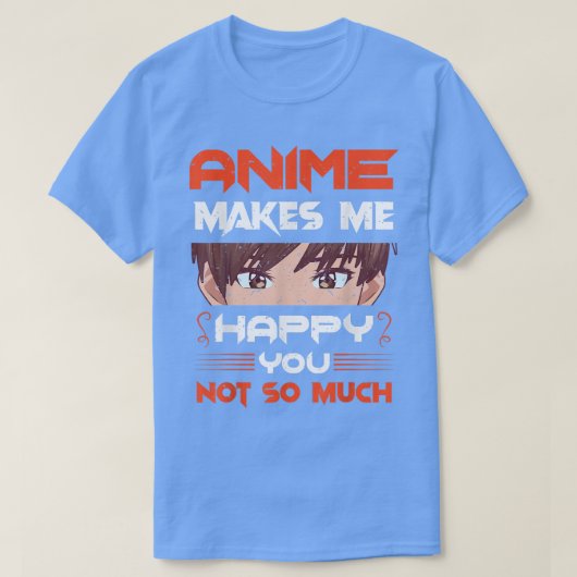 日本の文化ファンじゃなくてアニメが嬉しい Tシャツ (デザイン正面)