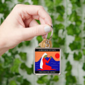 日本の新たな信仰祈りの言葉 キーホルダー (手)