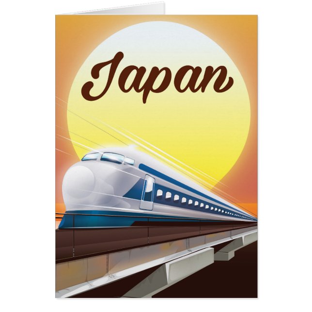 日本の新幹線の旅行ポスター (正面)