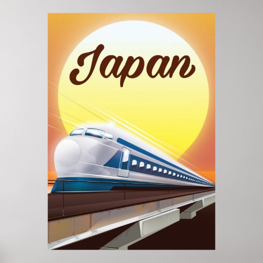 日本の新幹線の旅行ポスター ポスター (正面)