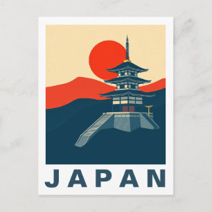 日本の旅芸術の塔 ポストカード