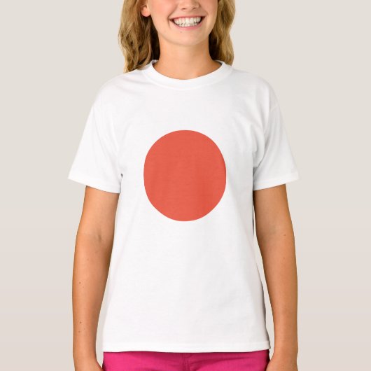 日本の旗丸エンブレム旭日 Tシャツ (正面)