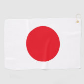 日本の旗 ゴルフタオル (横)