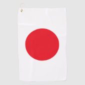 日本の旗 ゴルフタオル (正面)