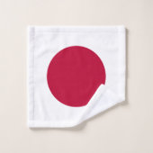 日本の旗 バスタオルセット (ウォッシュタオル)