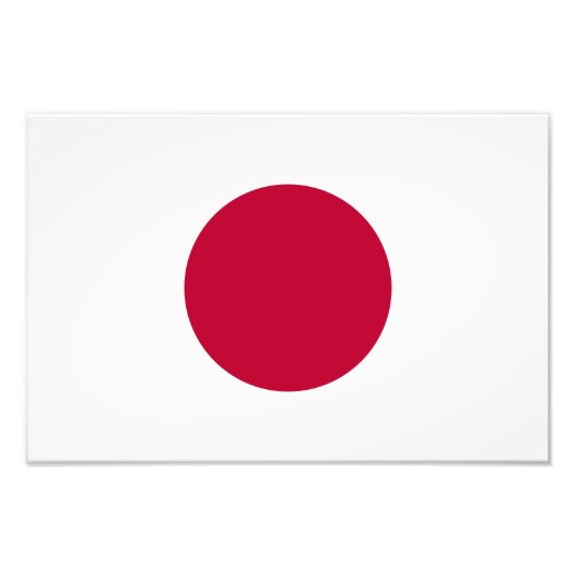 日本の旗 フォトプリント            (正面)