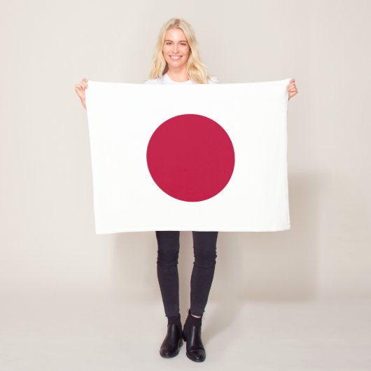 日本の旗 フリースブランケット (インサイチュ)