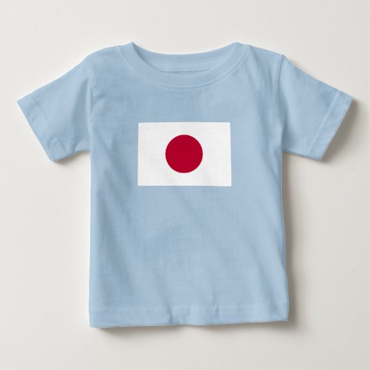 日本の旗 ベビーTシャツ (正面)