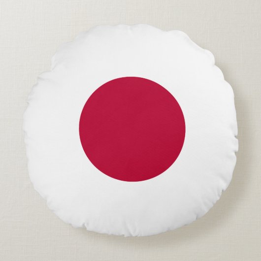 日本の旗 ラウンドクッション (正面)