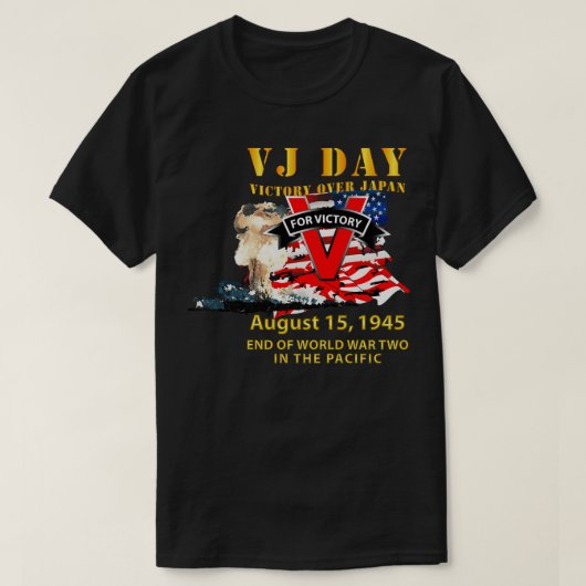 日本の日に対する勝利 Tシャツ (デザイン正面)