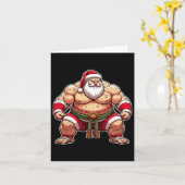 日本の日本のクリスマスクール力士 カード (黄色い花)