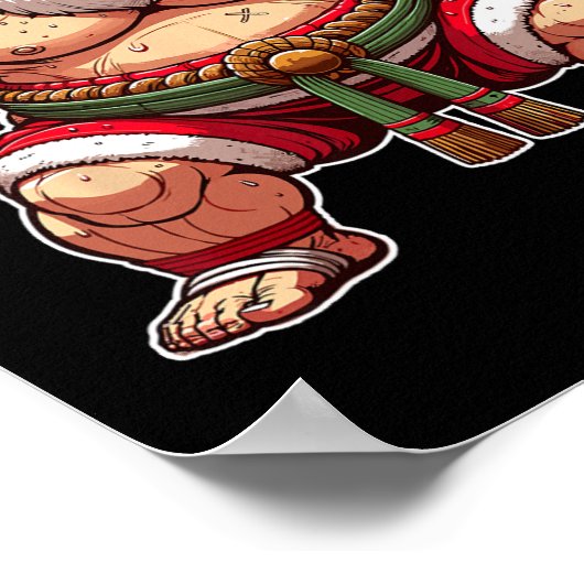 日本の日本のクリスマスクール力士 ポスター (角)