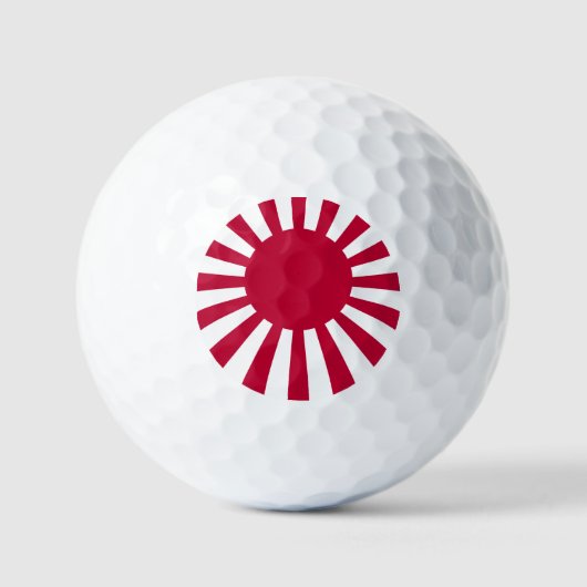 日本の旭日旗 ゴルフボール (正面)