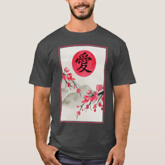 日本の春の恋の友達 Tシャツ