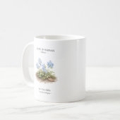 日本の春の短命植物 – エゾキケマン コーヒーマグカップ (正面左)