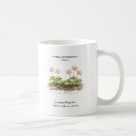 日本の春の短命植物 – ミスミソウ コーヒーマグカップ