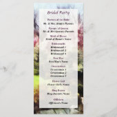 日本の春の結婚式 プログラム (裏面)