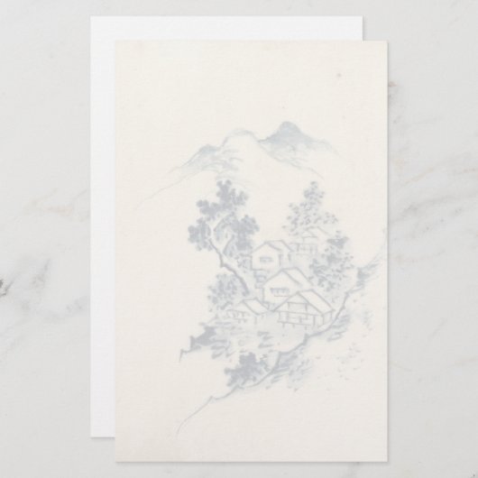 日本の景観 便箋 (正面/裏面)