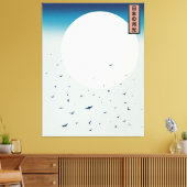 日本の月明けツバメ キャンバスプリント (インサイチュ (リビング))